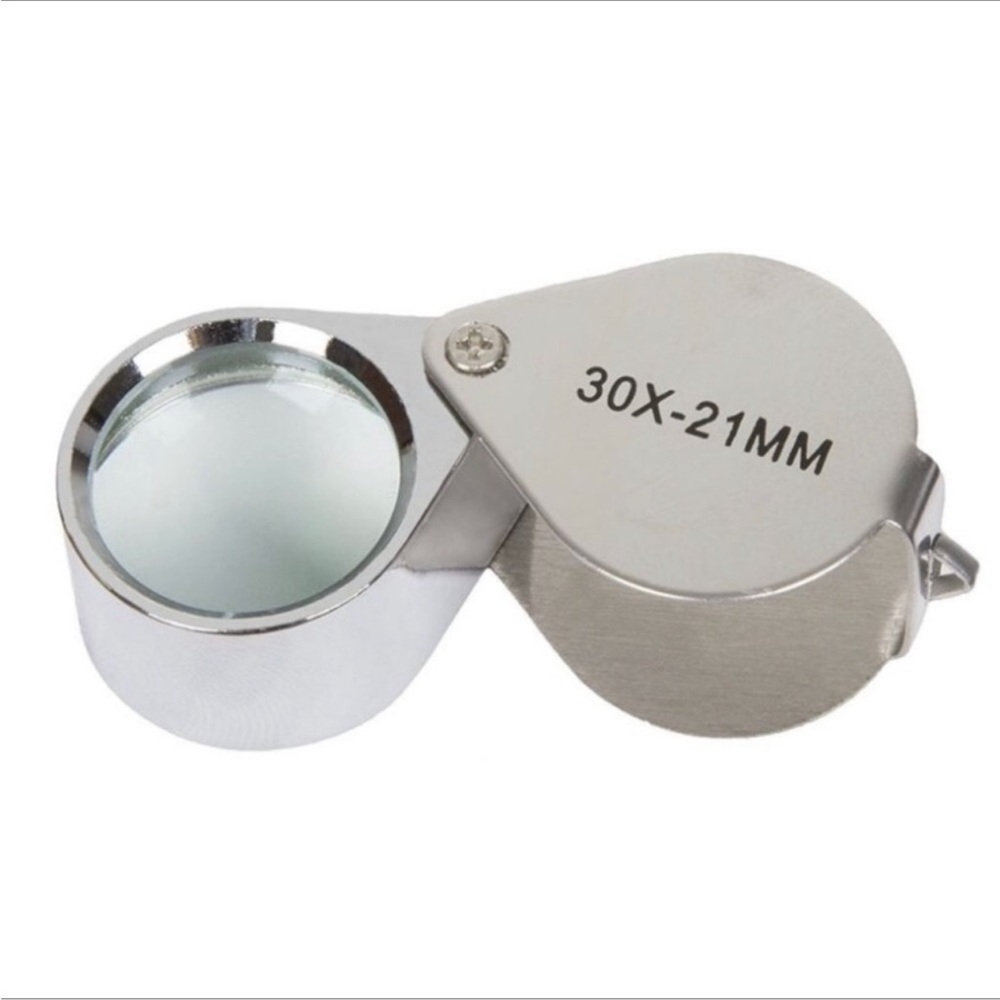 30x 21mm Glass Magnifying Magnifier Jeweler Eye Jewelry Loupe Loop